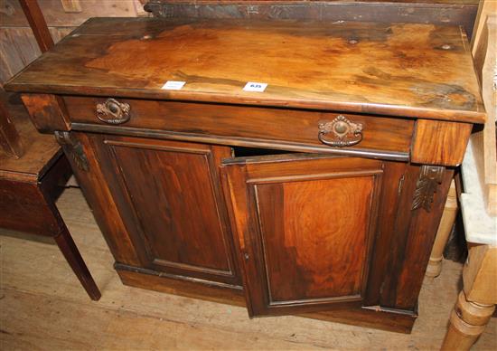 Victorian mahogany chiffonier (lacking upper superstructure)